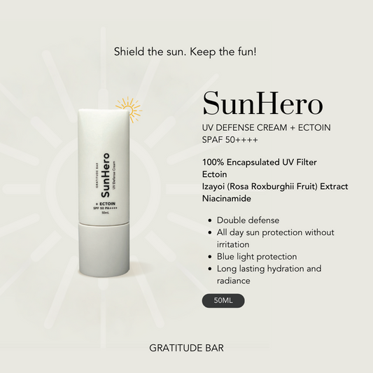 SunHero UV Defense Cream + Ectoin SPF 50++++ Sunscreen